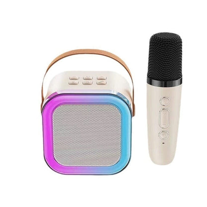 Mini Karaoke Machine with Wireless Microphones – Perfect for Kids & Family Fun!