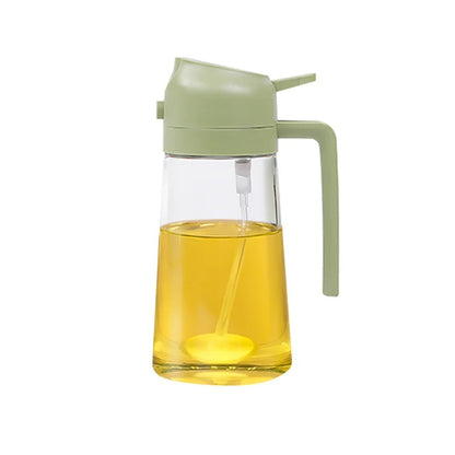 Oil Sprayer for Cooking - 2 in 1 Olive Oil Dispenser Bottle