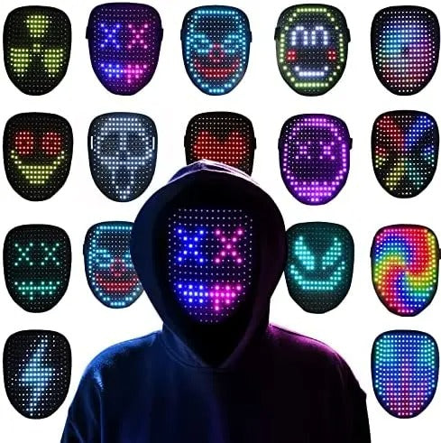 LED Light-Up Mask with Gesture Sensing