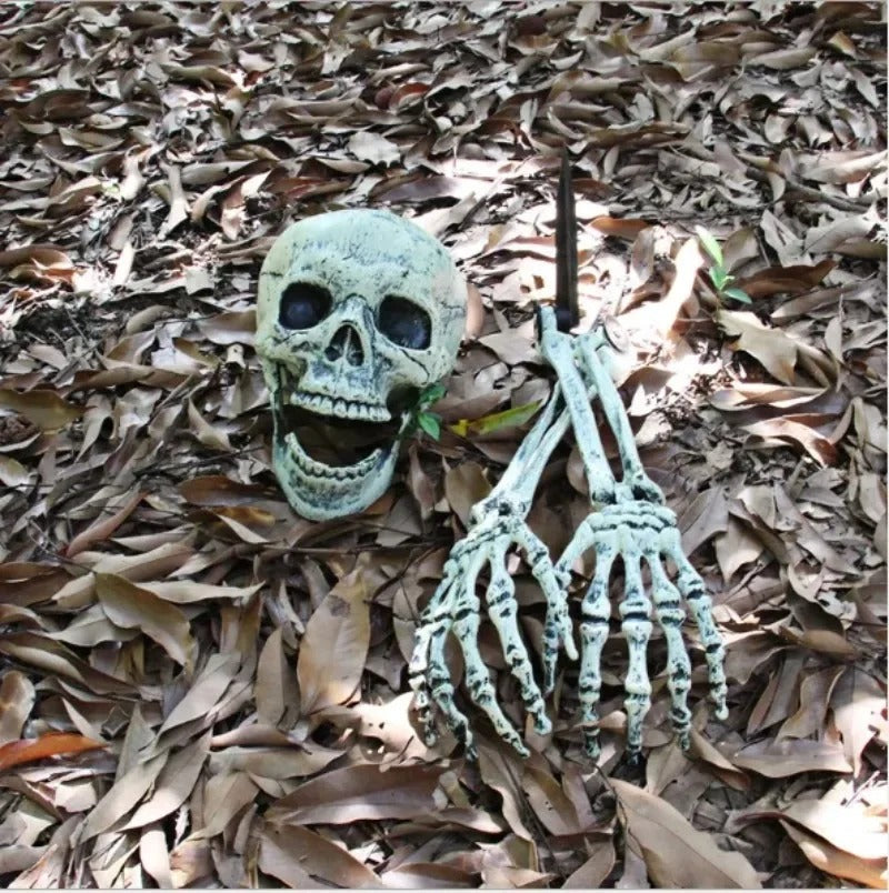 Realistic Skeleton Stakes Halloween Decoration