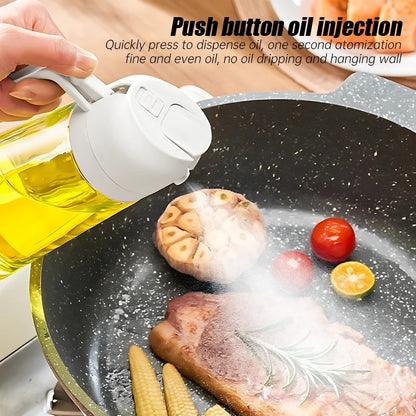 Oil Sprayer for Cooking - 2 in 1 Olive Oil Dispenser Bottle