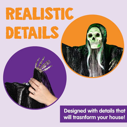 3 Pack Hanging Halloween Skeleton Ghosts Decorations