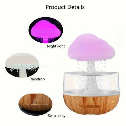 Zen Raining Cloud Night Light & Aromatherapy Diffuser