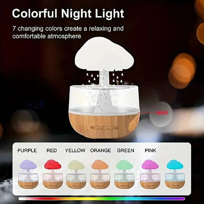 Zen Raining Cloud Night Light & Aromatherapy Diffuser