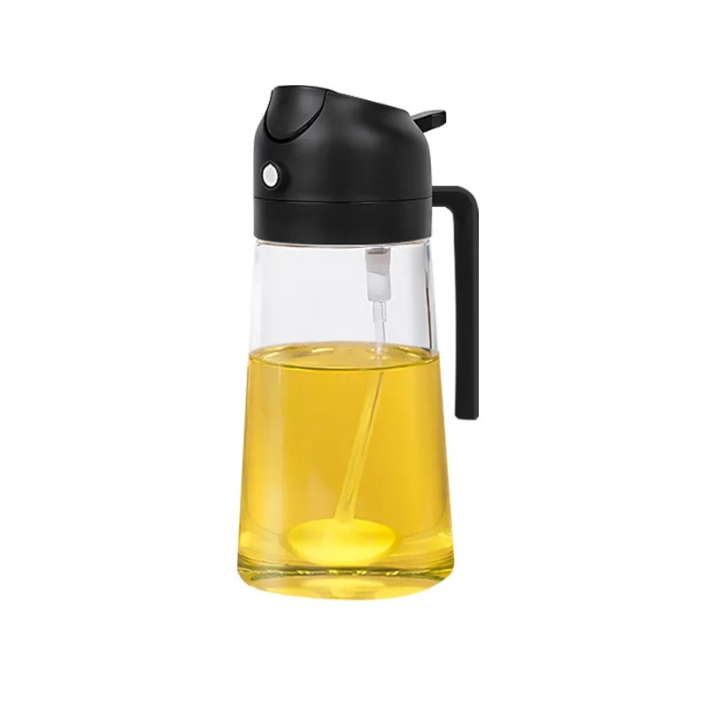 Oil Sprayer for Cooking - 2 in 1 Olive Oil Dispenser Bottle