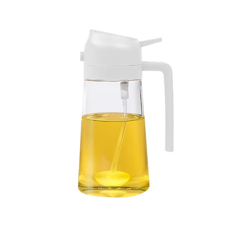 Oil Sprayer for Cooking - 2 in 1 Olive Oil Dispenser Bottle